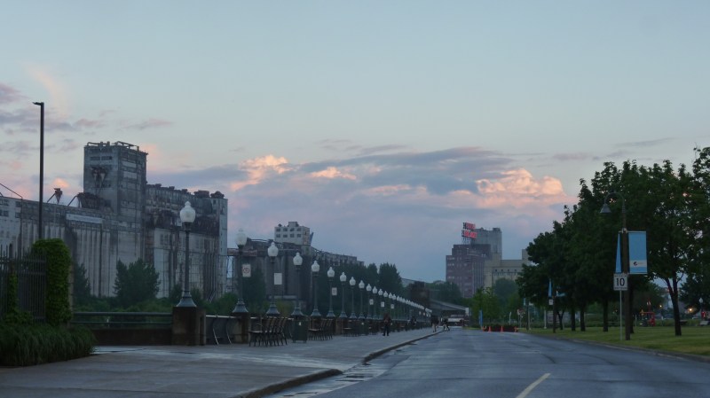 old port Montreal after a storm