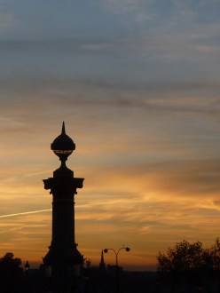 Paris at sunset, Place de la concorde, Eiffel tower