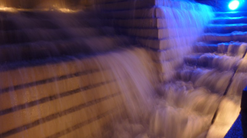 Water display at Place des Arts, Montreal