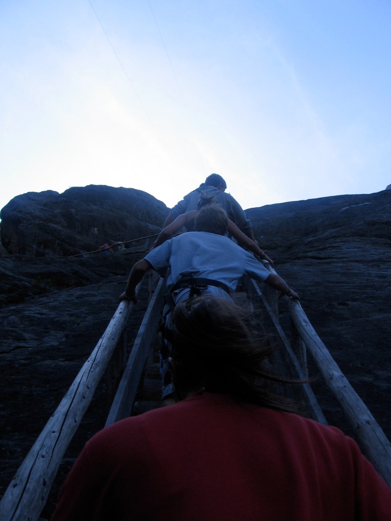 Climbing straight up to Grindelwald glacier