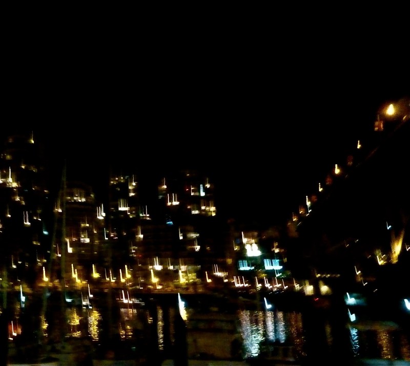 Blurry Vancouver Lights at night