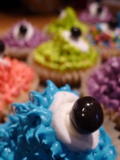 Colourful Monster Cupcakes