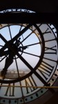 Clock at Musee D'Orsay looking out over Paris, Sacre Coeur