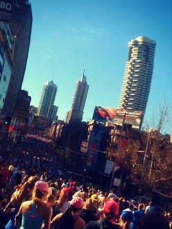 City2Surf 2013, jogging crowds